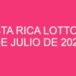 Costa Rica Lotto – 27 de julio de 2024