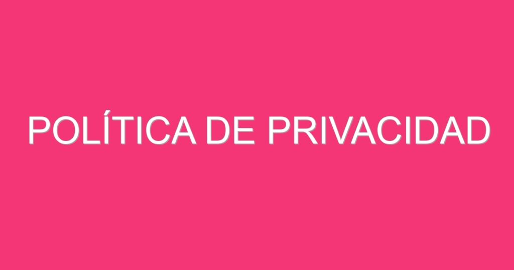 Política de privacidad