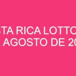 Costa Rica Lotto – 03 de agosto de 2024