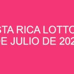 Costa Rica Lotto – 31 de julio de 2024