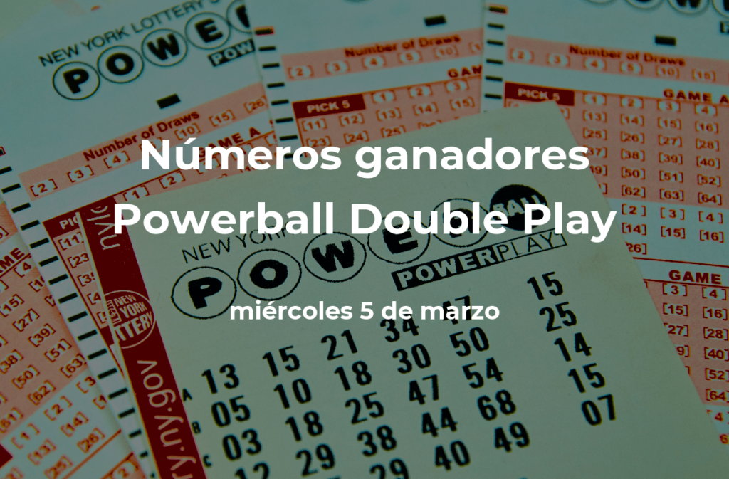 Resultados del sorteo de Powerball Double Play del 5 de marzo de 2025